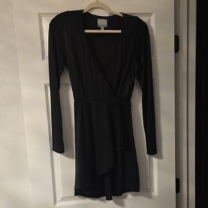 bebe Black Long Sleeve Dress